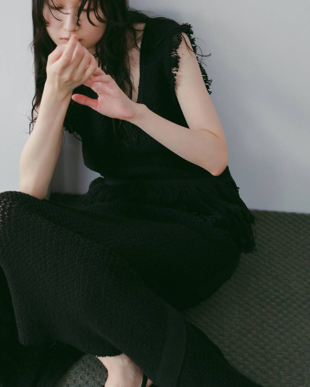 Fringe Knit Tanktop Fringe Knit Tanktop,フリンジ ニット タンクトップ,62610510,タンクトップ,タンク,ニット,トップス,フリンジデザイン,2WAY,ànuke,アンヌーク,lifes,ライフズ,26ss