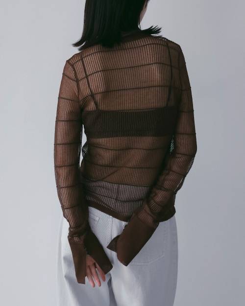 アパルトモン　Border Sheer Knit 中古・古着通販】L'Appartement (アパルトモン) Border Sheer Knit