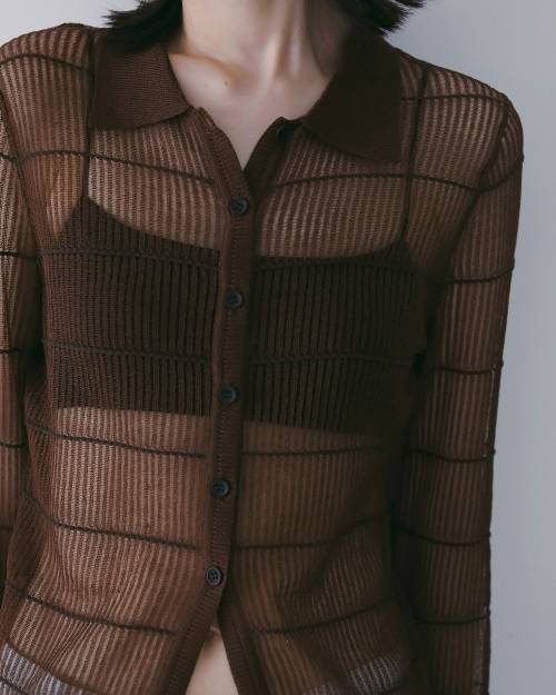 ànuke online store（アンヌーク） / Sheerborder Knit