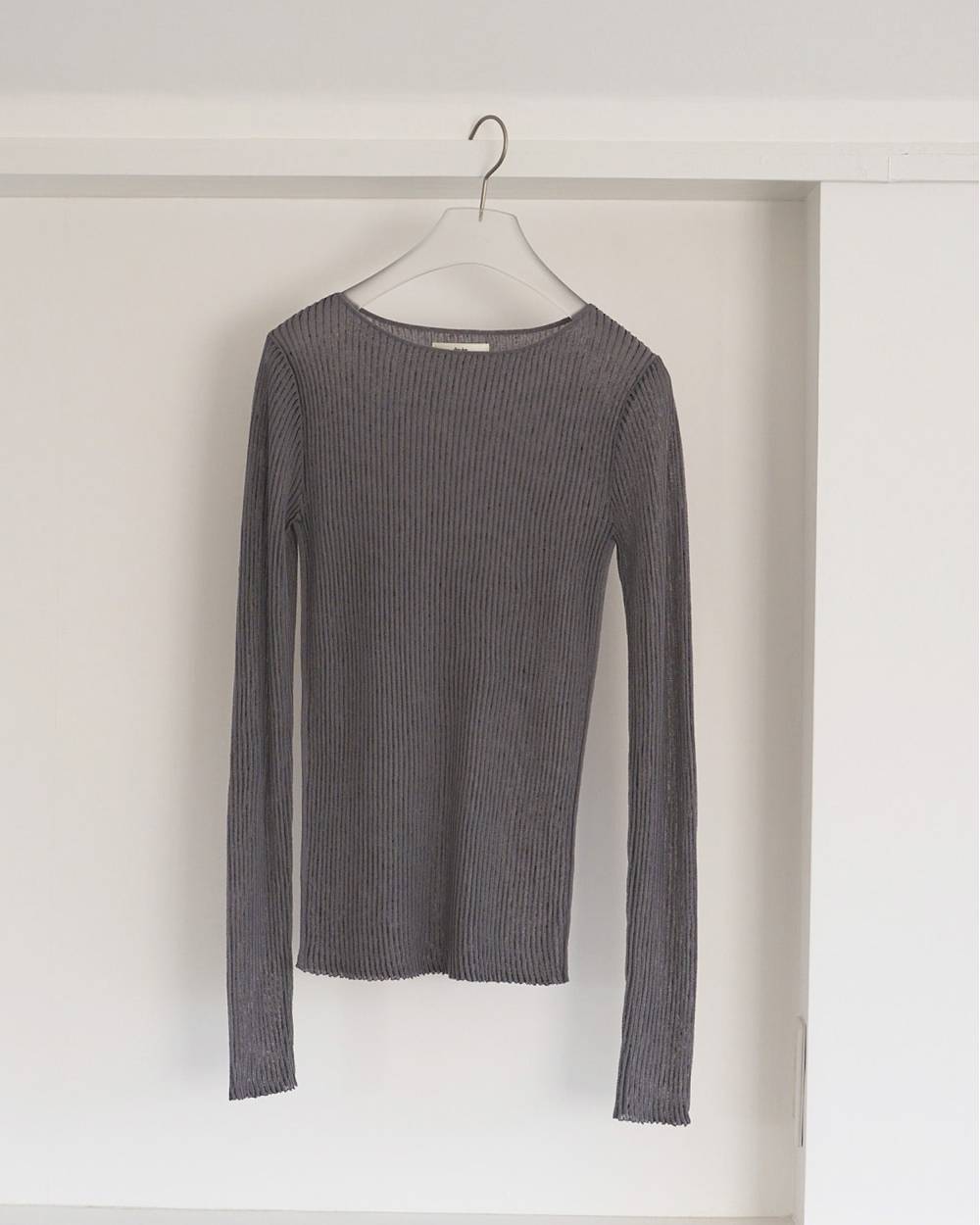 Sheer Stripe Knit Sheer Stripe Knit,シアー ストライプ ニット,62610515,トップス,ニット,ニットトップス,透け感,ストライプ,柄,ànuke,アンヌーク,lifes,ライフズ,26ss