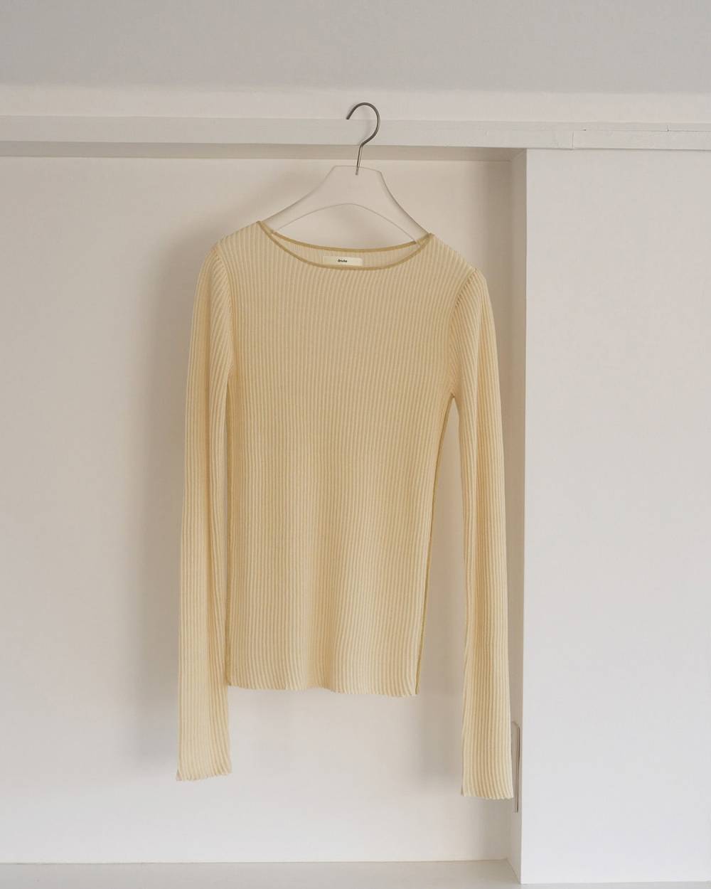 Sheer Stripe Knit Sheer Stripe Knit,シアー ストライプ ニット,62610515,トップス,ニット,ニットトップス,透け感,ストライプ,柄,ànuke,アンヌーク,lifes,ライフズ,26ss