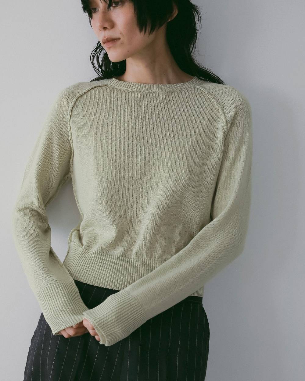 Raglan Crewneck Knit Raglan Crewneck Knit,ラグラン クルーネック ニット,62610517,トップス,ニット,ànuke,アンヌーク,lifes,ライフズ,26ss