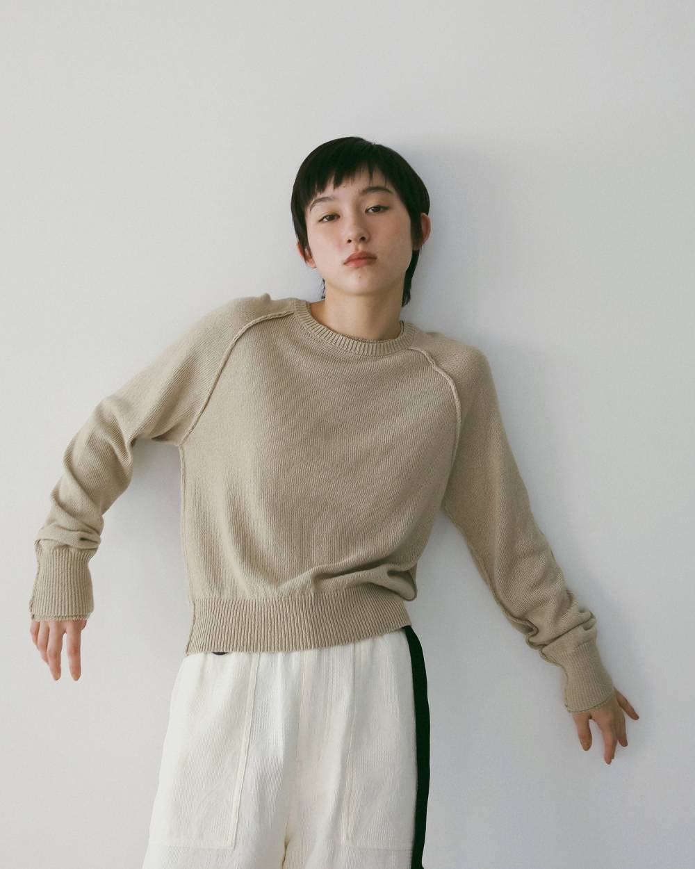 Raglan Crewneck Knit Raglan Crewneck Knit,ラグラン クルーネック ニット,62610517,トップス,ニット,ànuke,アンヌーク,lifes,ライフズ,26ss