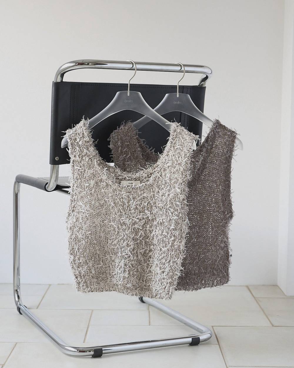 Mixyarn Knit Vest Mixyarn Knit Vest,ミックスヤーン ニット ベスト,62610519,トップス,ベスト,ニット,ニットトップス,ニットベスト,ノースリーブ,ànuke,アンヌーク,lifes,ライフズ,26ss