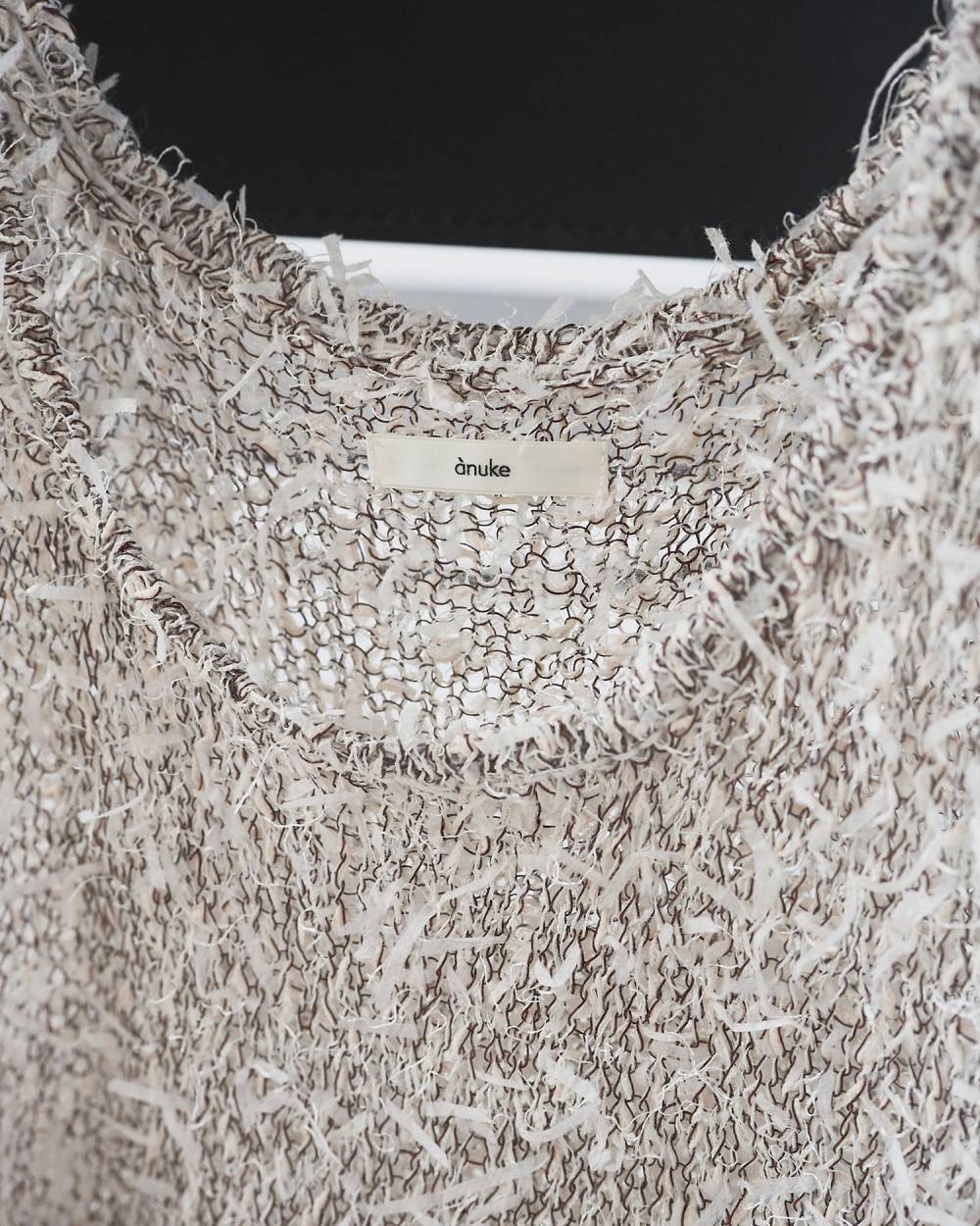 Mixyarn Knit Vest Mixyarn Knit Vest,ミックスヤーン ニット ベスト,62610519,トップス,ベスト,ニット,ニットトップス,ニットベスト,ノースリーブ,ànuke,アンヌーク,lifes,ライフズ,26ss