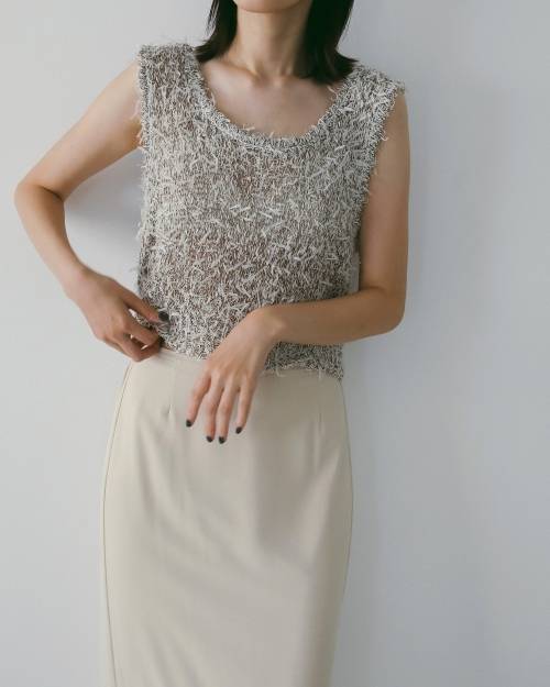 ànuke online store（アンヌーク） / Mixyarn Knit VestMixyarn Knit