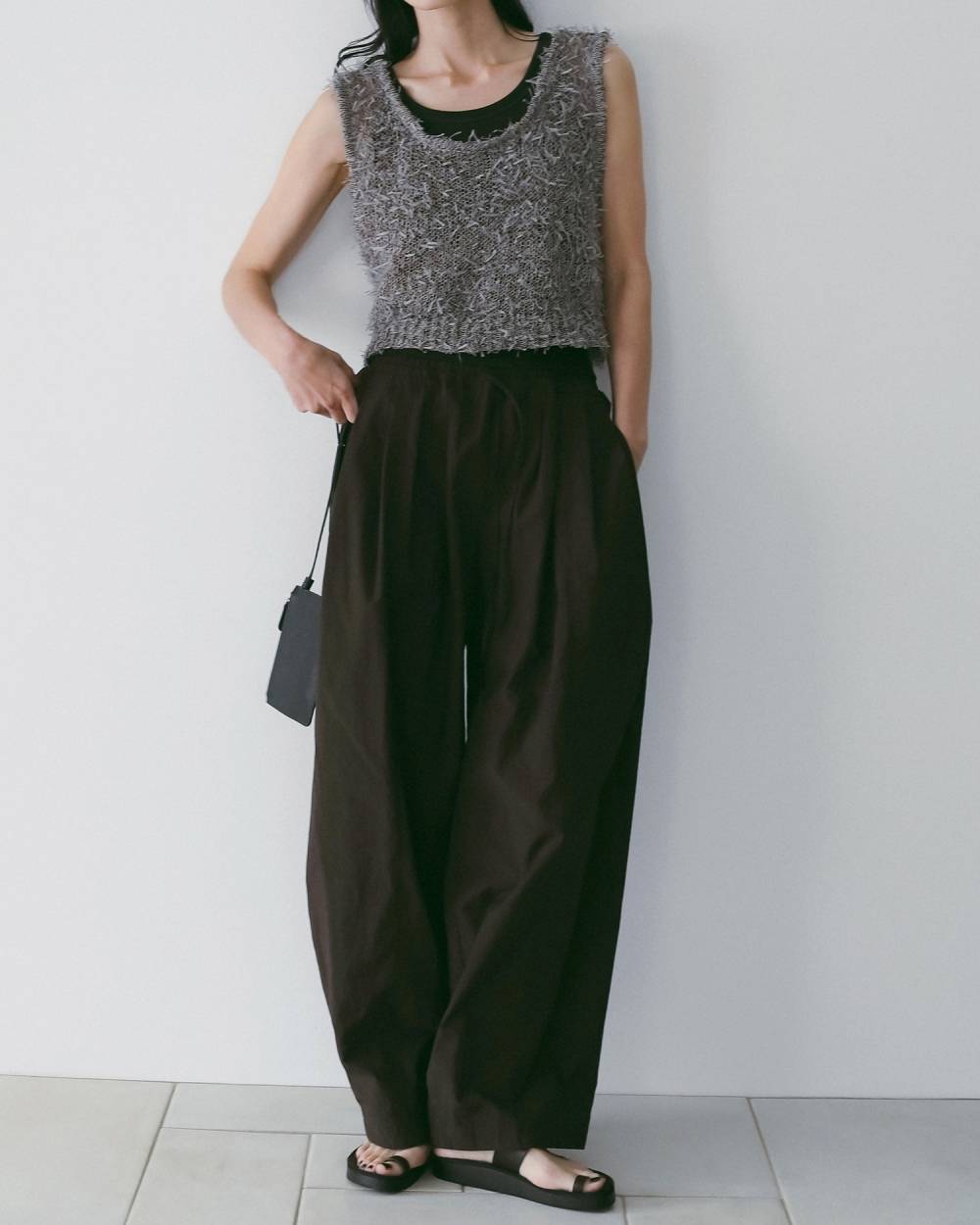 Mixyarn Knit Vest Mixyarn Knit Vest,ミックスヤーン ニット ベスト,62610519,トップス,ベスト,ニット,ニットトップス,ニットベスト,ノースリーブ,ànuke,アンヌーク,lifes,ライフズ,26ss