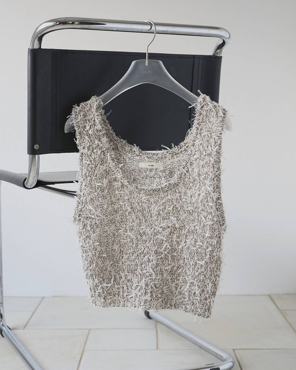 Mixyarn Knit Vest Mixyarn Knit Vest,ミックスヤーン ニット ベスト,62610519,トップス,ベスト,ニット,ニットトップス,ニットベスト,ノースリーブ,ànuke,アンヌーク,lifes,ライフズ,26ss