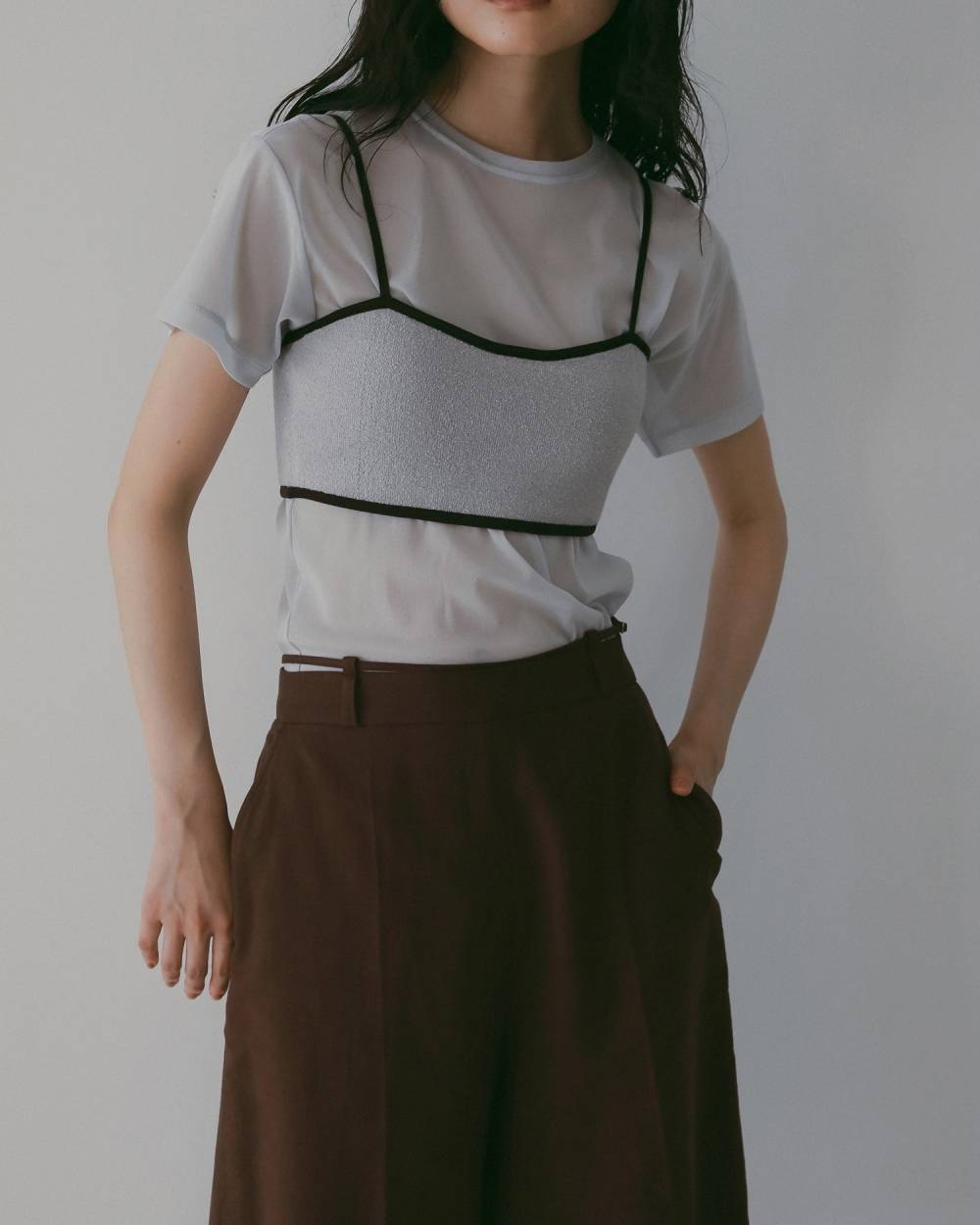 Cupin Knit Bustier Cupin Knit Bustier,カップイン ニット ビスチェ,62610520,ビスチェ,ニットビスチェ,インナー,トップス,レイヤード,ànuke,アンヌーク,lifes,ライフズ,26ss