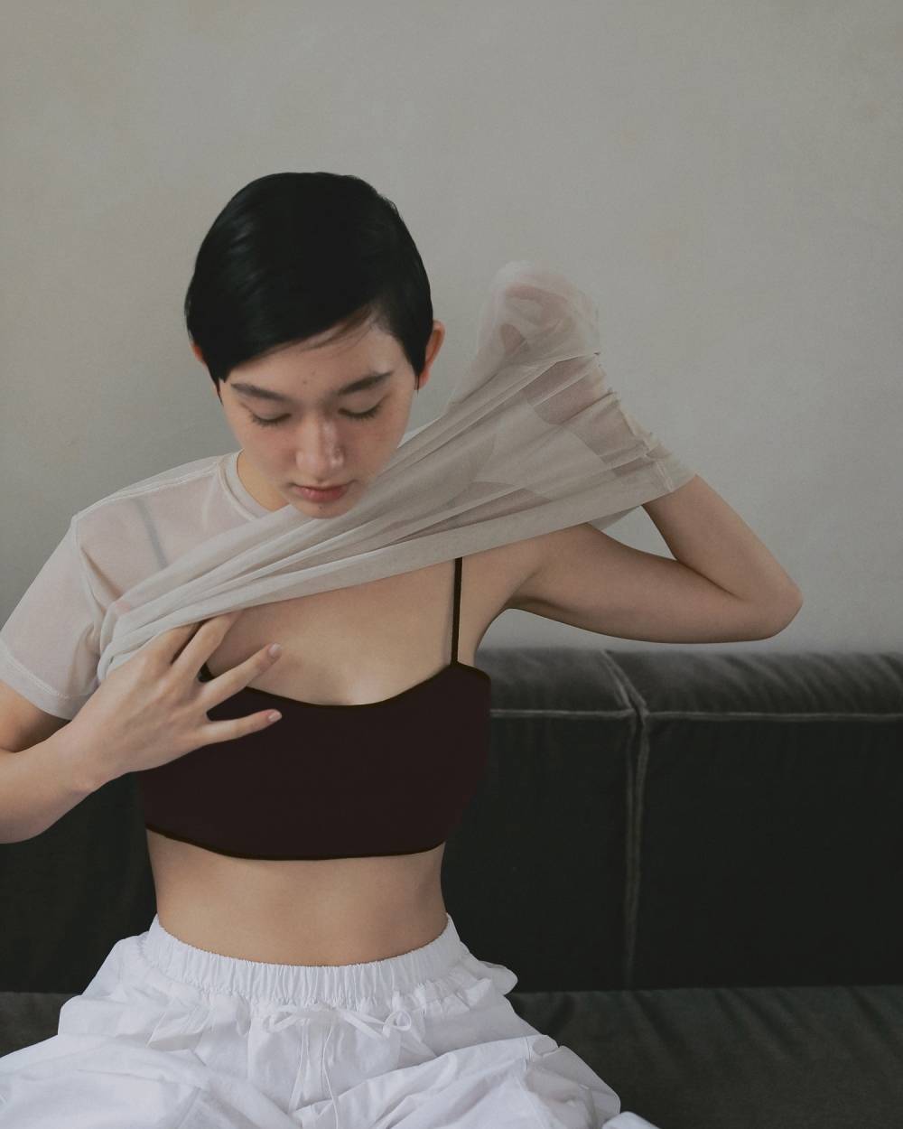 Cupin Knit Bustier Cupin Knit Bustier,カップイン ニット ビスチェ,62610520,ビスチェ,ニットビスチェ,インナー,トップス,レイヤード,ànuke,アンヌーク,lifes,ライフズ,26ss