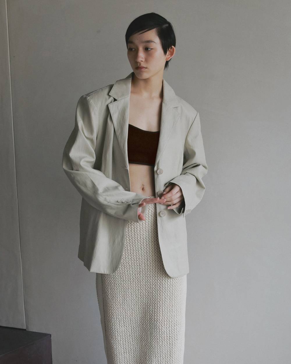 Cupin Knit Bustier Cupin Knit Bustier,カップイン ニット ビスチェ,62610520,ビスチェ,ニットビスチェ,インナー,トップス,レイヤード,ànuke,アンヌーク,lifes,ライフズ,26ss