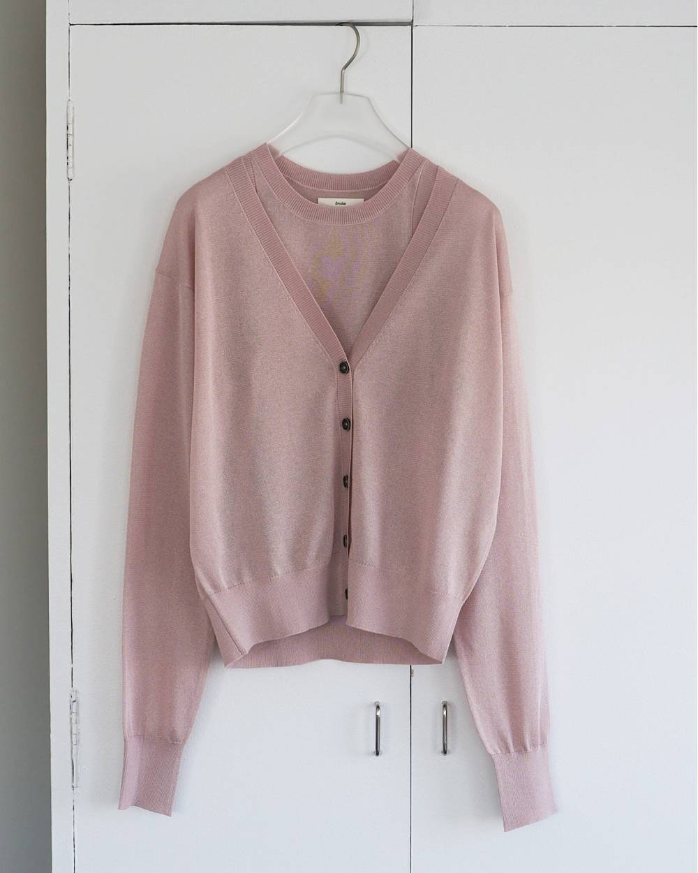 Highgauge Sheer Cardigan Highgauge Sheer Cardigan,ハイゲージ シアー カーディアガン,62610522,カーディガン,カーデ,羽織,Vネックカーディガン,Vネック,透け感,プルオーバー,ànuke,アンヌーク,lifes,ライフズ,26ss