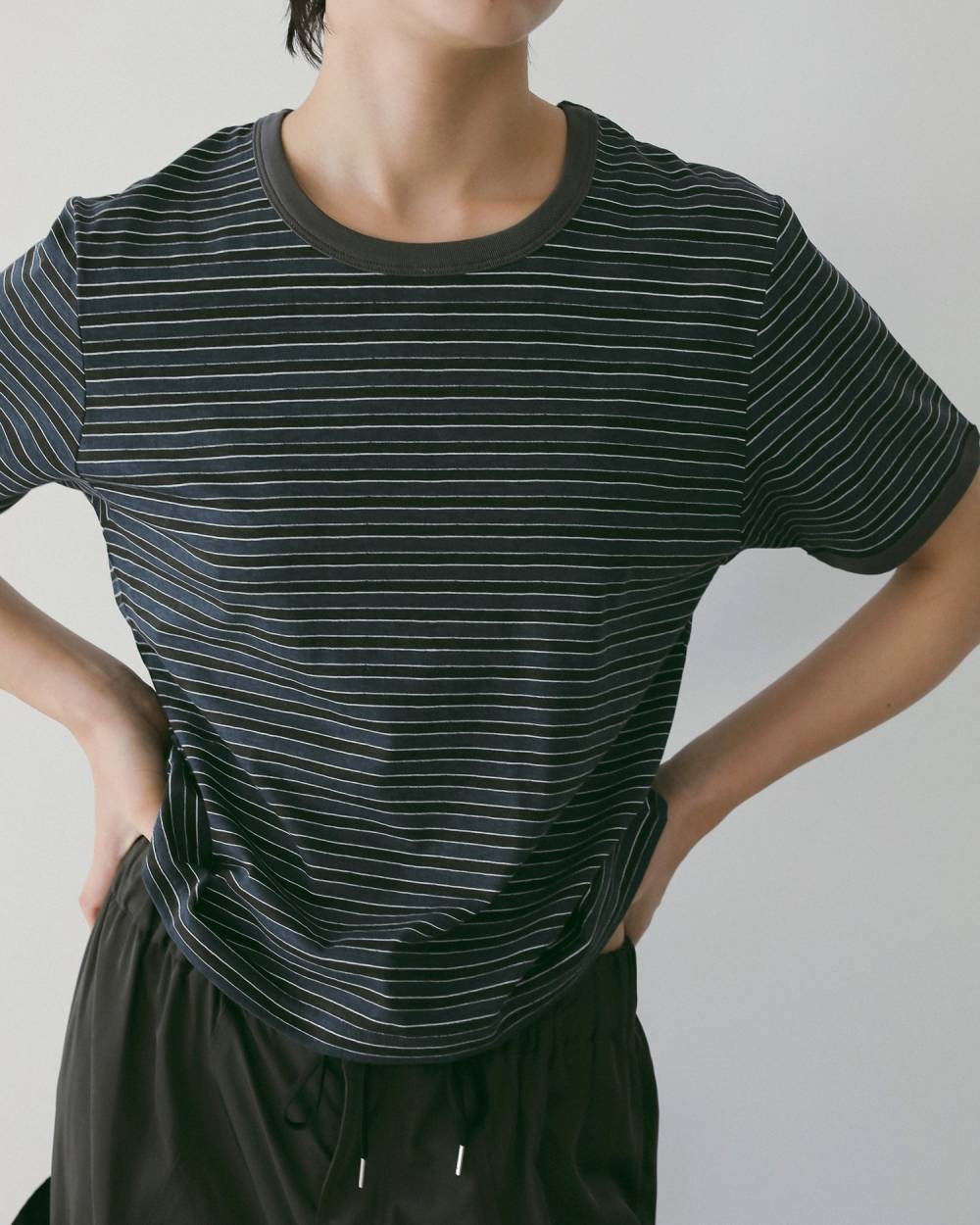 Multi Border T-Shirts Multi Border T-Shirts,マルチ ボーダー Tシャツ,62610601,トップス,Tシャツ,半袖,ボーダー,柄,コットン素材,コンパクト,ànuke,アンヌーク,lifes,ライフズ,26ss