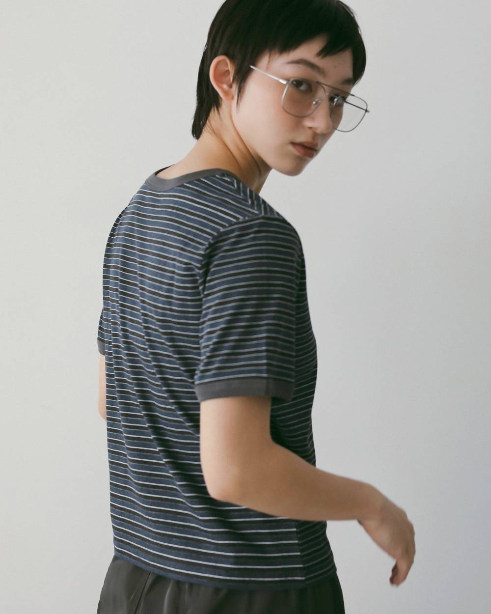 Multi Border T-Shirts Multi Border T-Shirts,マルチ ボーダー Tシャツ,62610601,トップス,Tシャツ,半袖,ボーダー,柄,コットン素材,コンパクト,ànuke,アンヌーク,lifes,ライフズ,26ss