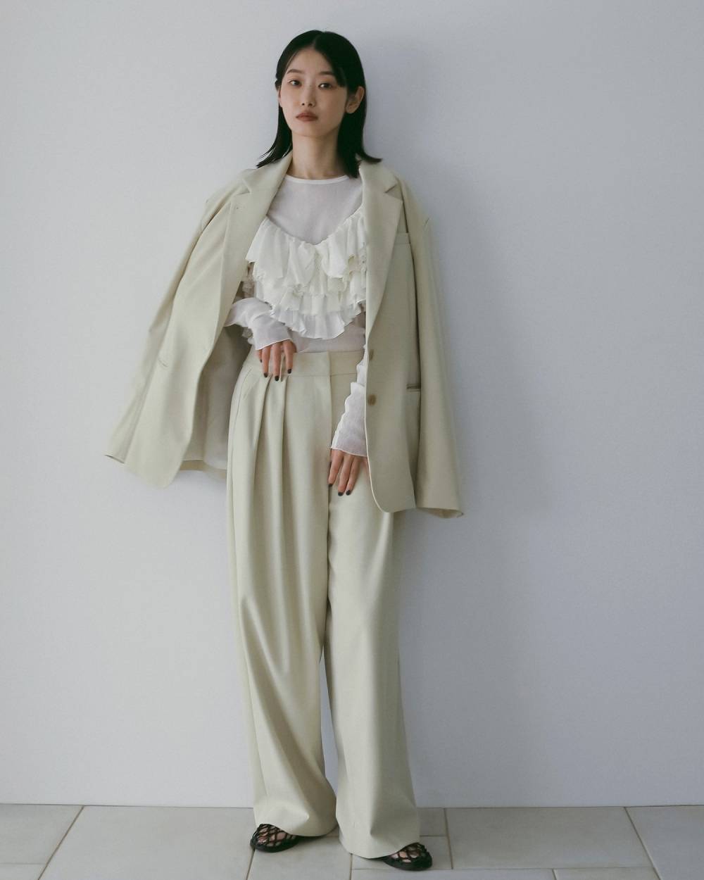 Cotton Tulle Tops Cotton Tulle Tops,コットン チュール トップス,62610605,トップス,ロンT,ànuke,アンヌーク,lifes,ライフズ,26ss