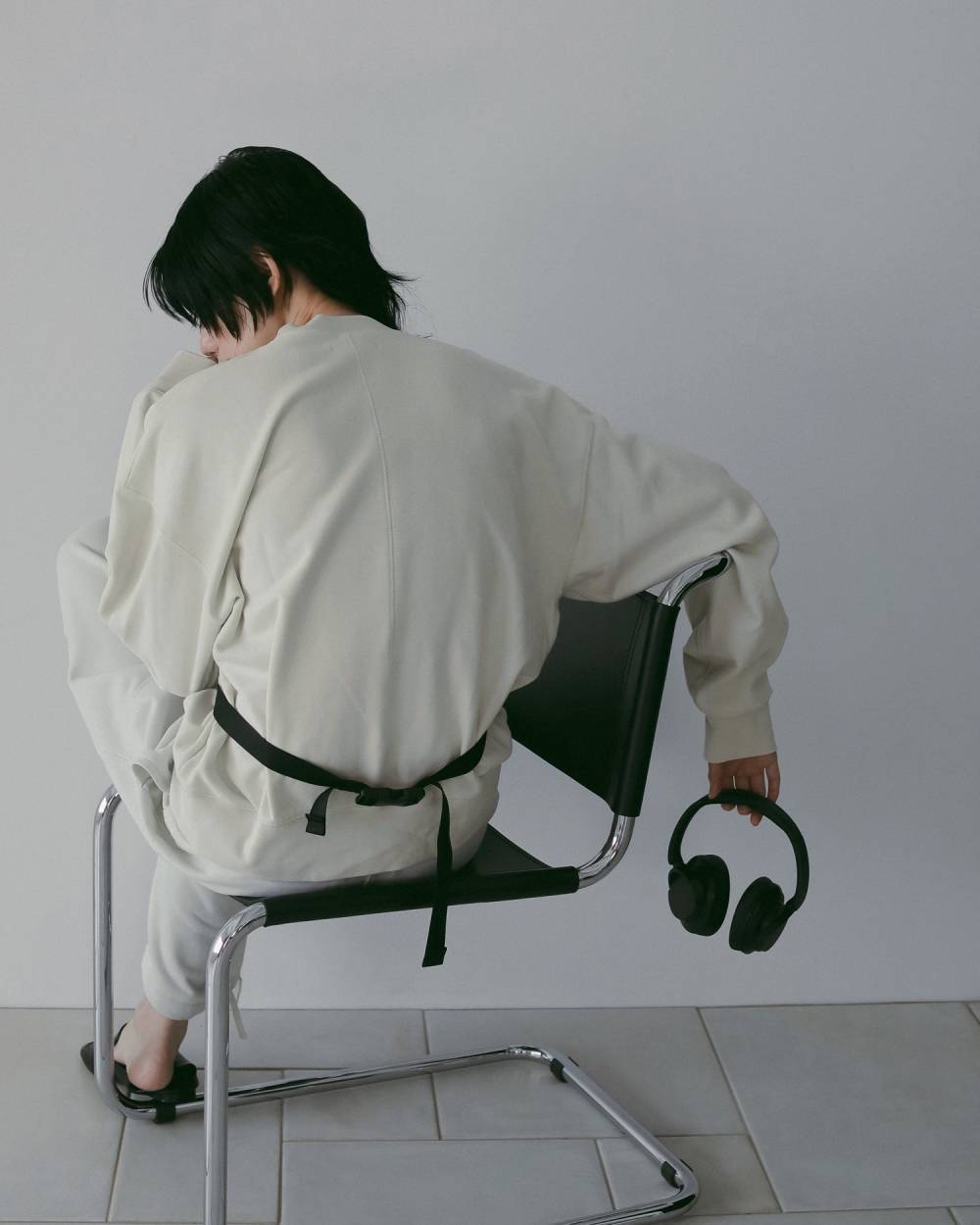 Embroidery Logo Sweat Embroidery Logo Sweat,エンブロイダリー ロゴ スウェット,62610606,トップス,スウェット,カジュアル,カットソー,ànuke,アンヌーク,lifes,ライフズ,26ss