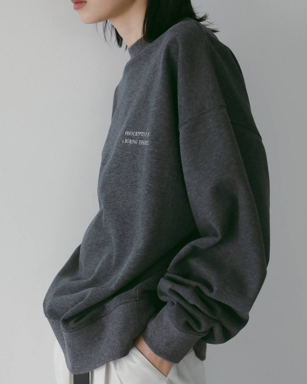 Embroidery Logo Sweat Embroidery Logo Sweat,エンブロイダリー ロゴ スウェット,62610606,トップス,スウェット,カジュアル,カットソー,ànuke,アンヌーク,lifes,ライフズ,26ss