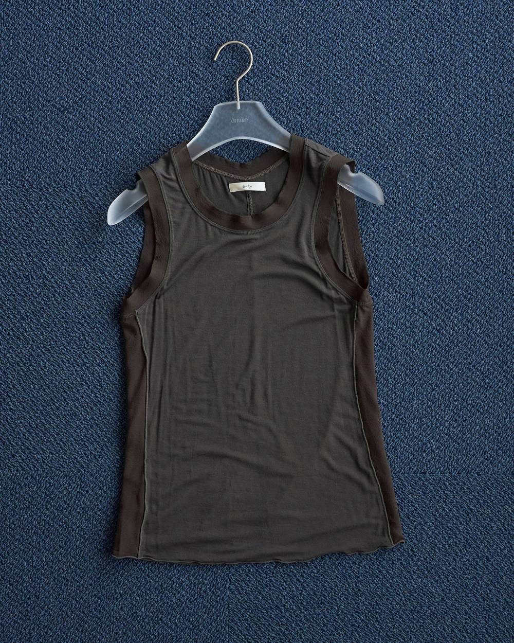 Bicolor Tank Top Bicolor Tank Top,バイカラー タンク トップ,62610607,トップス,タンクトップ,タンク,ノースリーブ,ノースリ,ànuke,アンヌーク,lifes,ライフズ,26ss,26fall,26aw