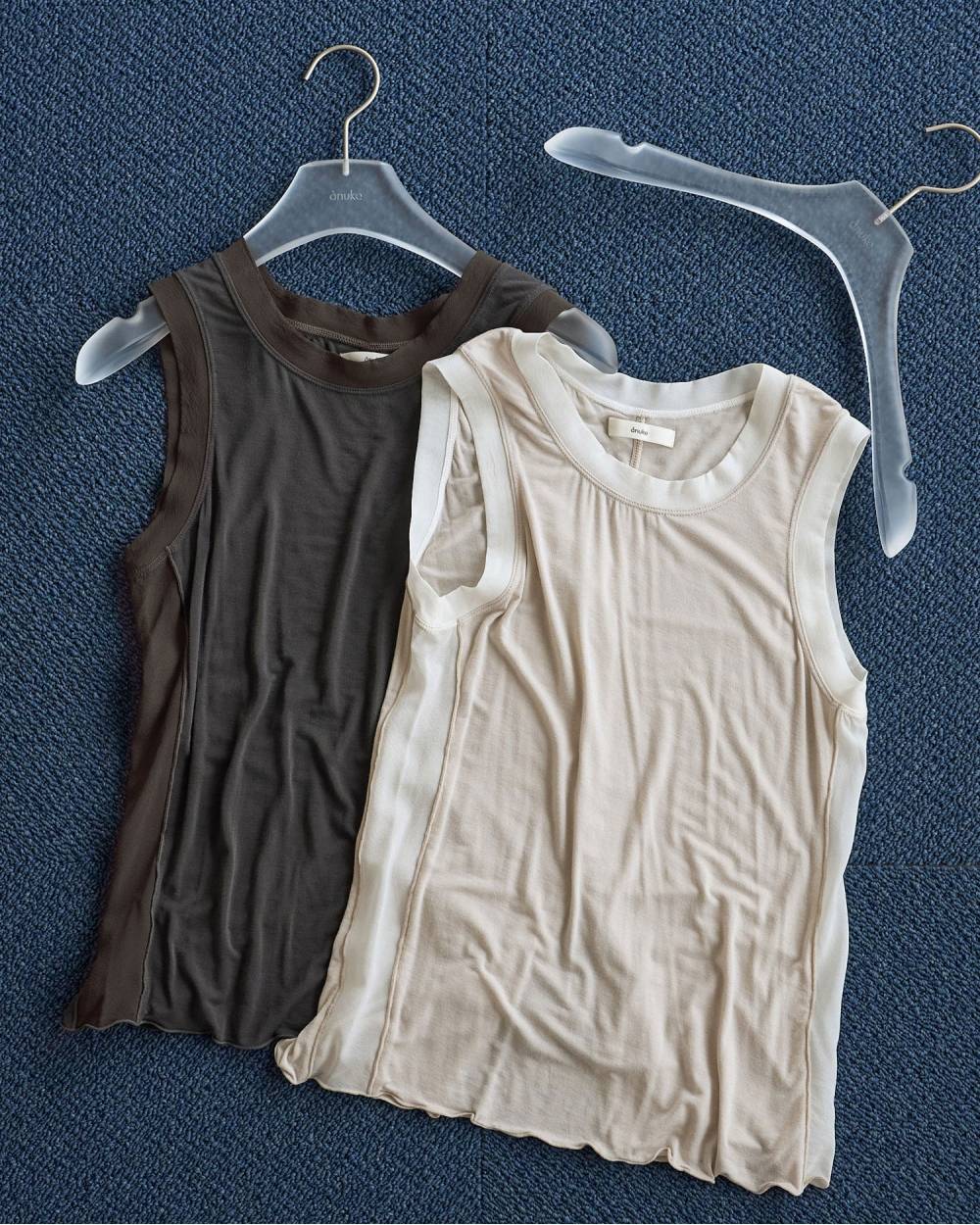 Bicolor Tank Top Bicolor Tank Top,バイカラー タンク トップ,62610607,トップス,タンクトップ,タンク,ノースリーブ,ノースリ,ànuke,アンヌーク,lifes,ライフズ,26ss,26fall,26aw