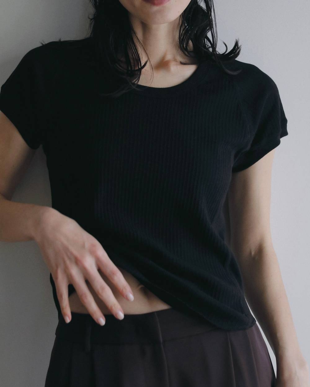Vintage Rib Tops Vintage Rib Tops,ヴィンテージ リブ トップス,62610608,トップス,Tシャツ,カットソートップス,カットソー,半袖,ànuke,アンヌーク,lifes,ライフズ,26ss