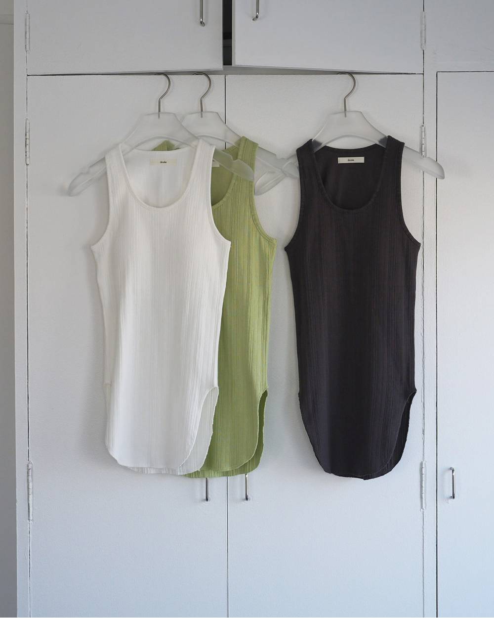 Padin Rib Tanktop Padin Rib Tanktop,パディン リブ タンクトップ,62610609,トップス,Tタンクトップ,タンク,ノースリーブ,ノースリ,ànuke,アンヌーク,lifes,ライフズ,26ss