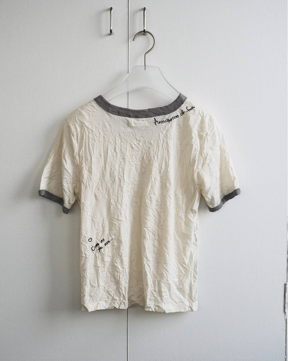 Lettering Washer T-Shirts Lettering Washer T-Shirts,レタリング ウォッシャー Tシャツ,62610610,トップス,Tシャツ,半袖,ロゴ刺繍,コンパクト,ànuke,アンヌーク,lifes,ライフズ,26ss