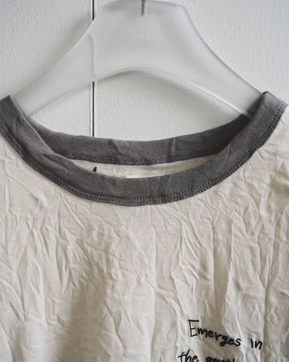 Lettering Washer T-Shirts Lettering Washer T-Shirts,レタリング ウォッシャー Tシャツ,62610610,トップス,Tシャツ,半袖,ロゴ刺繍,コンパクト,ànuke,アンヌーク,lifes,ライフズ,26ss