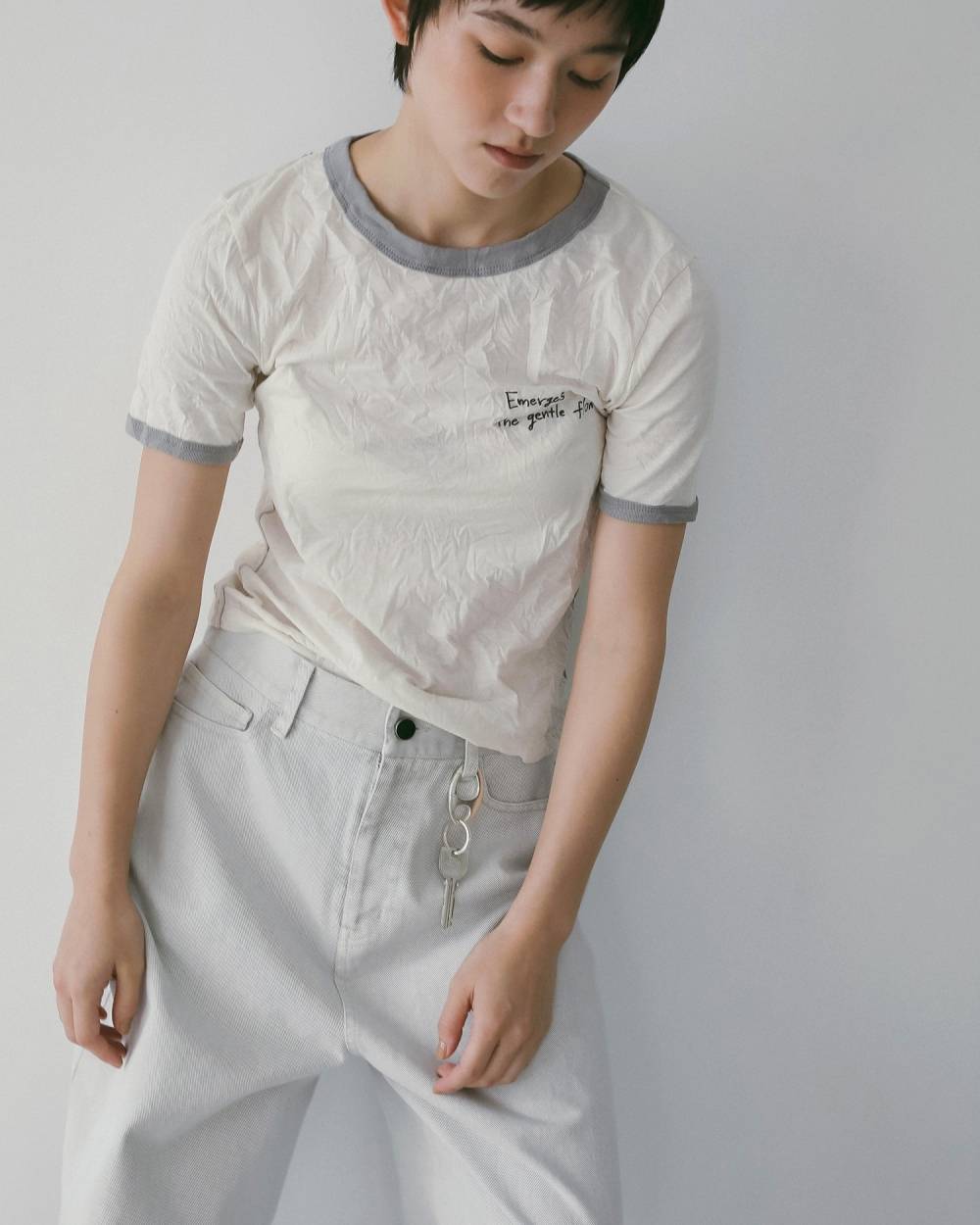 Lettering Washer T-Shirts Lettering Washer T-Shirts,レタリング ウォッシャー Tシャツ,62610610,トップス,Tシャツ,半袖,ロゴ刺繍,コンパクト,ànuke,アンヌーク,lifes,ライフズ,26ss