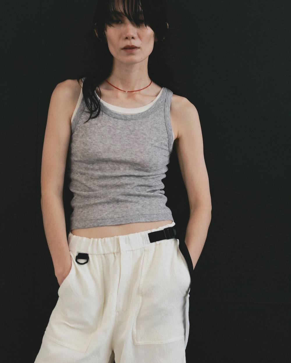 Wool Rib Tanktop Wool Rib Tanktop,ウール リブ タンクトップ,62610614,トップス,タンク,タンクトップ,リブ素材,ànuke,アンヌーク,lifes,ライフズ,26ss