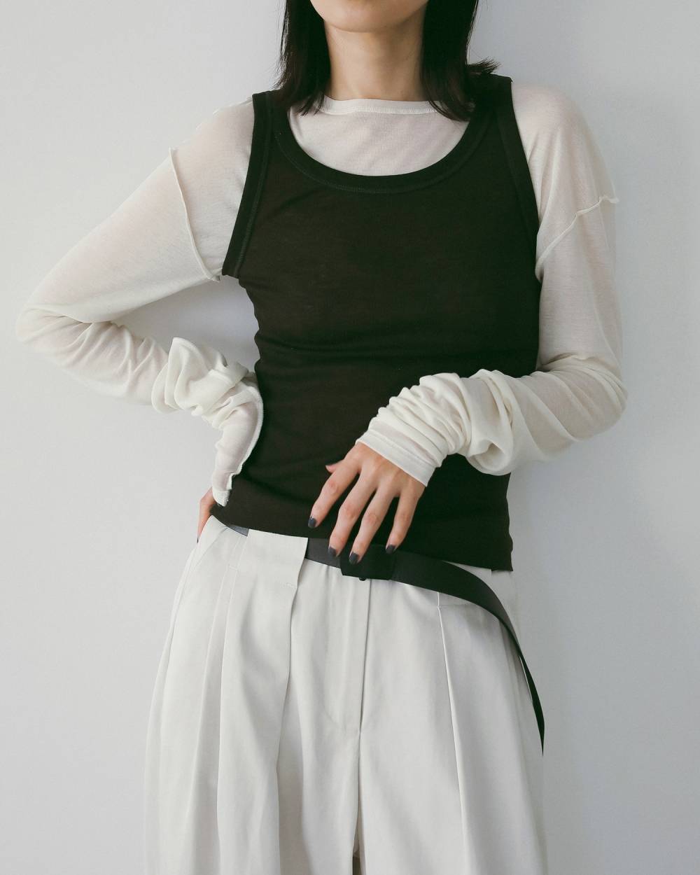 Wool Rib Tanktop Wool Rib Tanktop,ウール リブ タンクトップ,62610614,トップス,タンク,タンクトップ,リブ素材,ànuke,アンヌーク,lifes,ライフズ,26ss