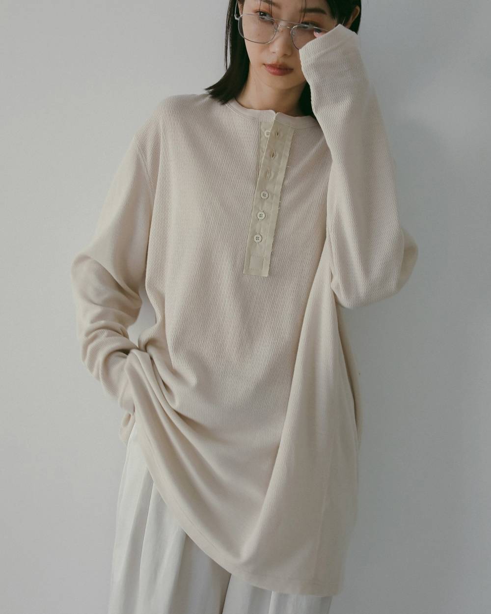 Thermal 2way Tops Thermal 2way Tops(サーマル 2way トップス,62610616,トップス,サーマル素材,ヘンリートップス,ànuke,アンヌーク,lifes,ライフズ,26ss