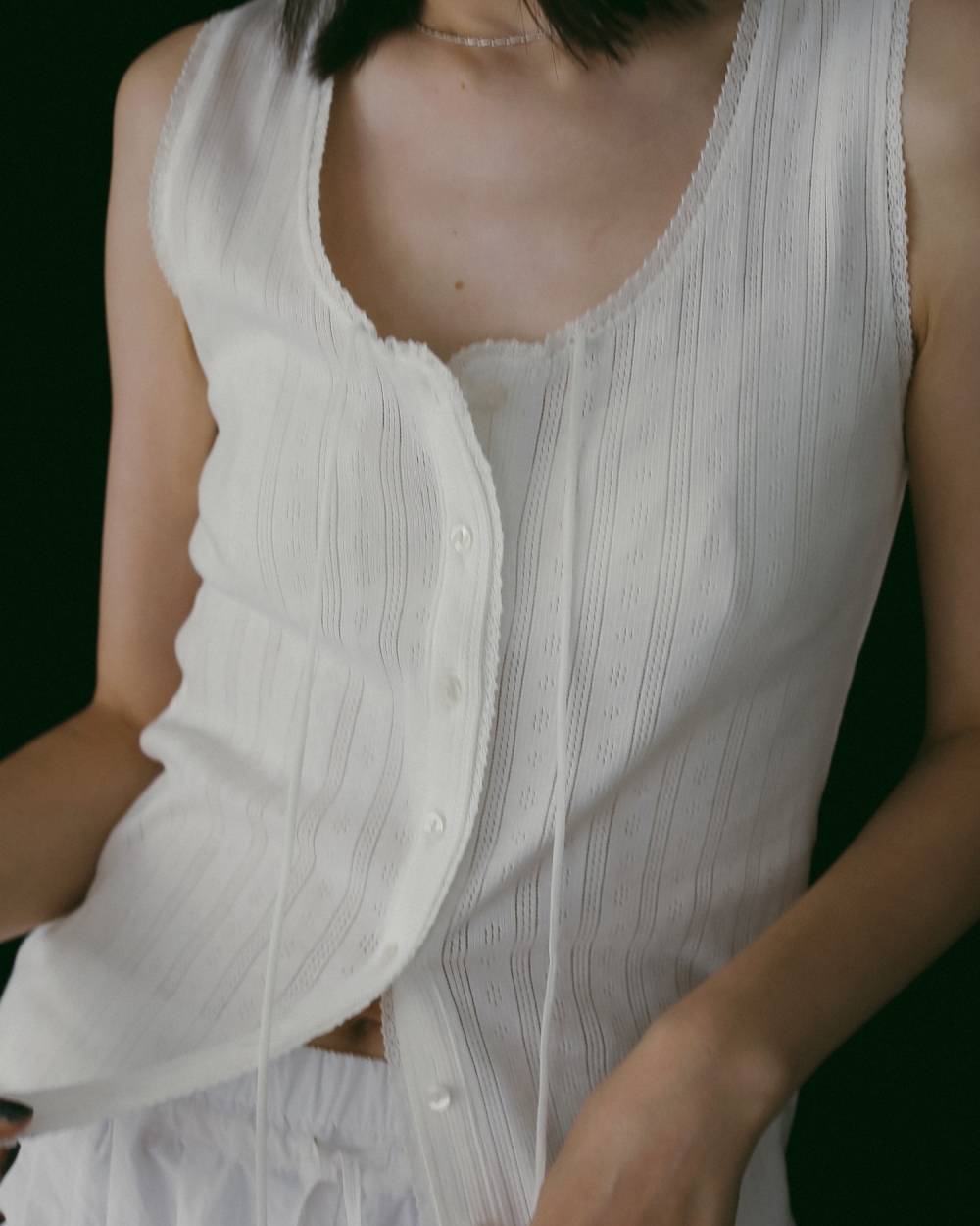 Cut Lace Tanktop Cut Lace Tanktop,カット レース タンクトップ,62610621,トップス,タンクトップ,タンク,レース,ànuke,アンヌーク,lifes,ライフズ,26ss