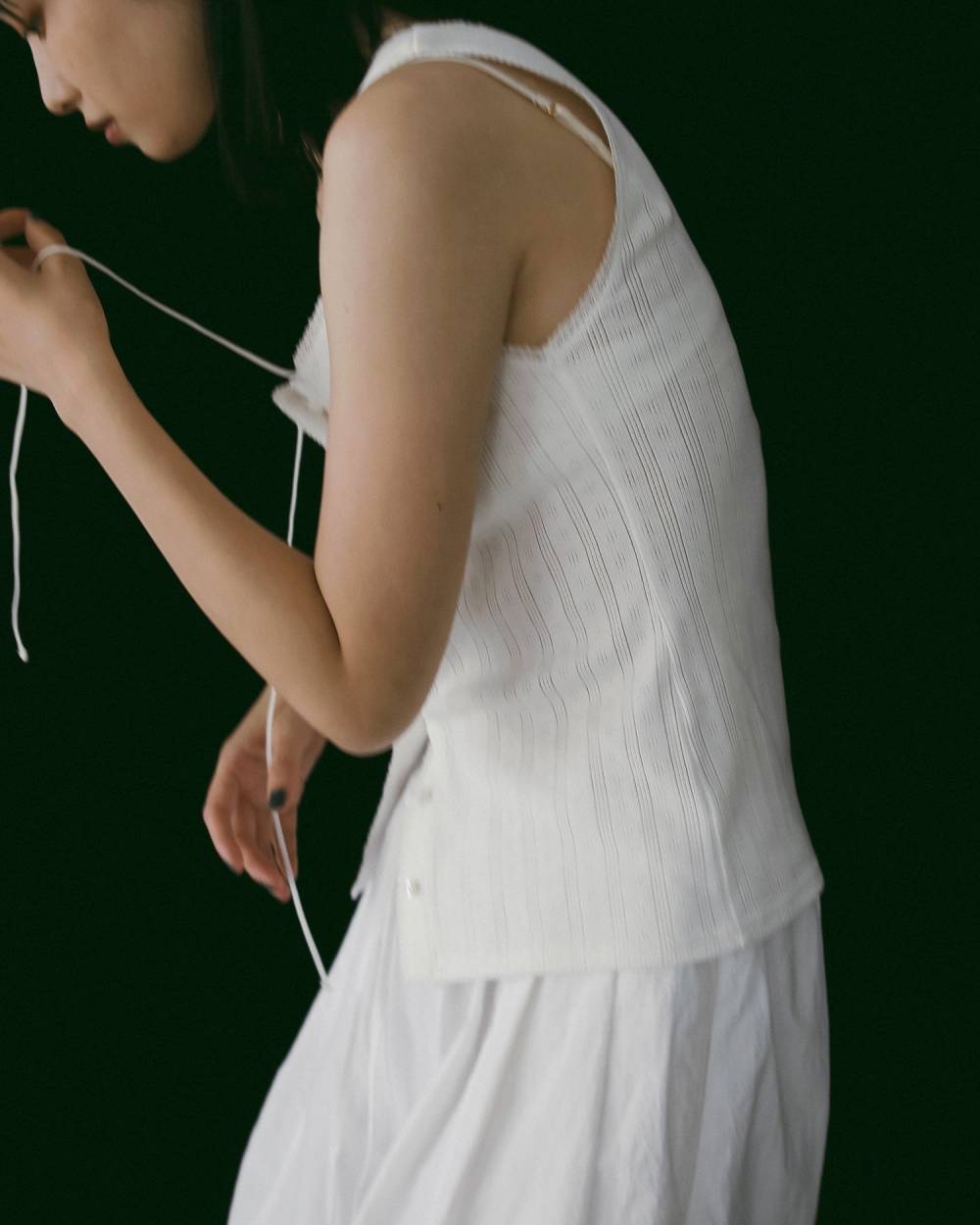 Cut Lace Tanktop Cut Lace Tanktop,カット レース タンクトップ,62610621,トップス,タンクトップ,タンク,レース,ànuke,アンヌーク,lifes,ライフズ,26ss