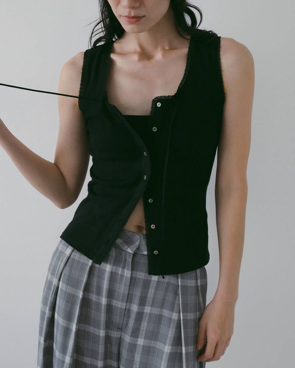 Cut Lace Tanktop Cut Lace Tanktop,カット レース タンクトップ,62610621,トップス,タンクトップ,タンク,レース,ànuke,アンヌーク,lifes,ライフズ,26ss