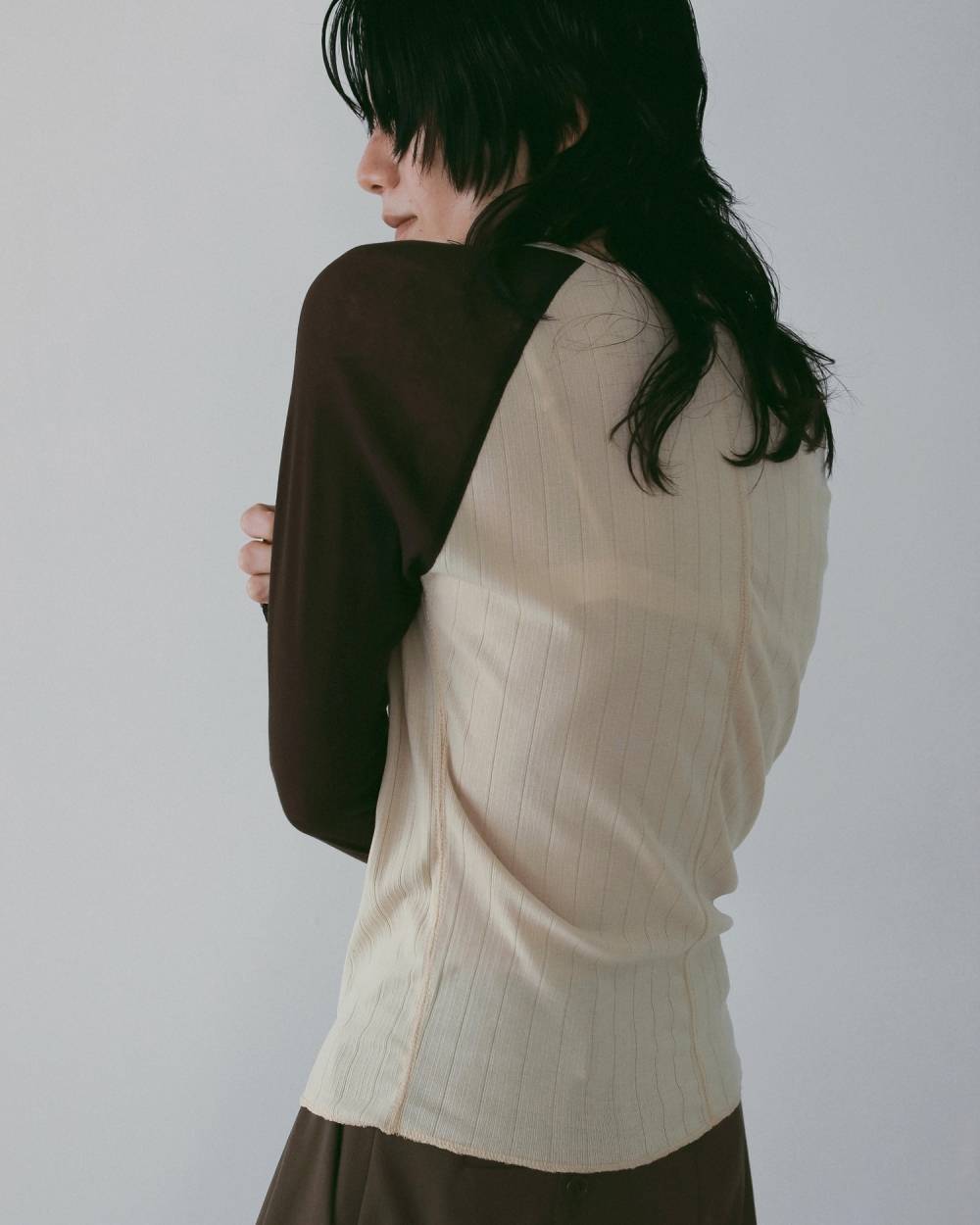 Sheer Raglan T-Shirts Sheer Raglan T-Shirts,シアー ラグラン Tシャツ,62610622,トップス,カットソー,ロンT,Tシャツ,ànuke,アンヌーク,lifes,ライフズ,26ss