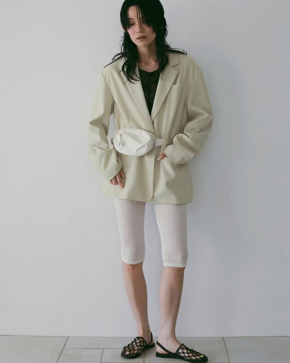 Tulle Gather Tanktop Tulle Gather Tanktop,チュール ギャザー タンクトップ,62610626,トップス,タンクトップ,タンク,ノースリーブ,ノースリ,チュール素材,ànuke,アンヌーク,lifes,ライフズ,26ss