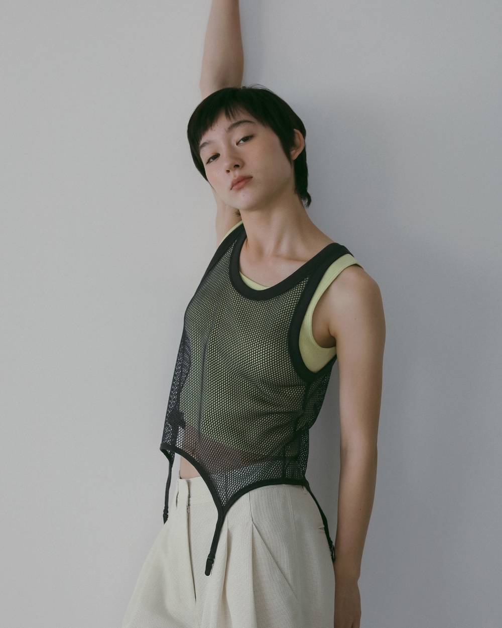 Vintage Mesh Tanktop Vintage Mesh Tanktop,ヴィンテージ メッシュ タンクトップ,62610628,タンク,タンクトップ,トップス,ノースリーブ,メッシュ素材,ビンテージ,ànuke,アンヌーク,lifes,ライフズ,26ss 　