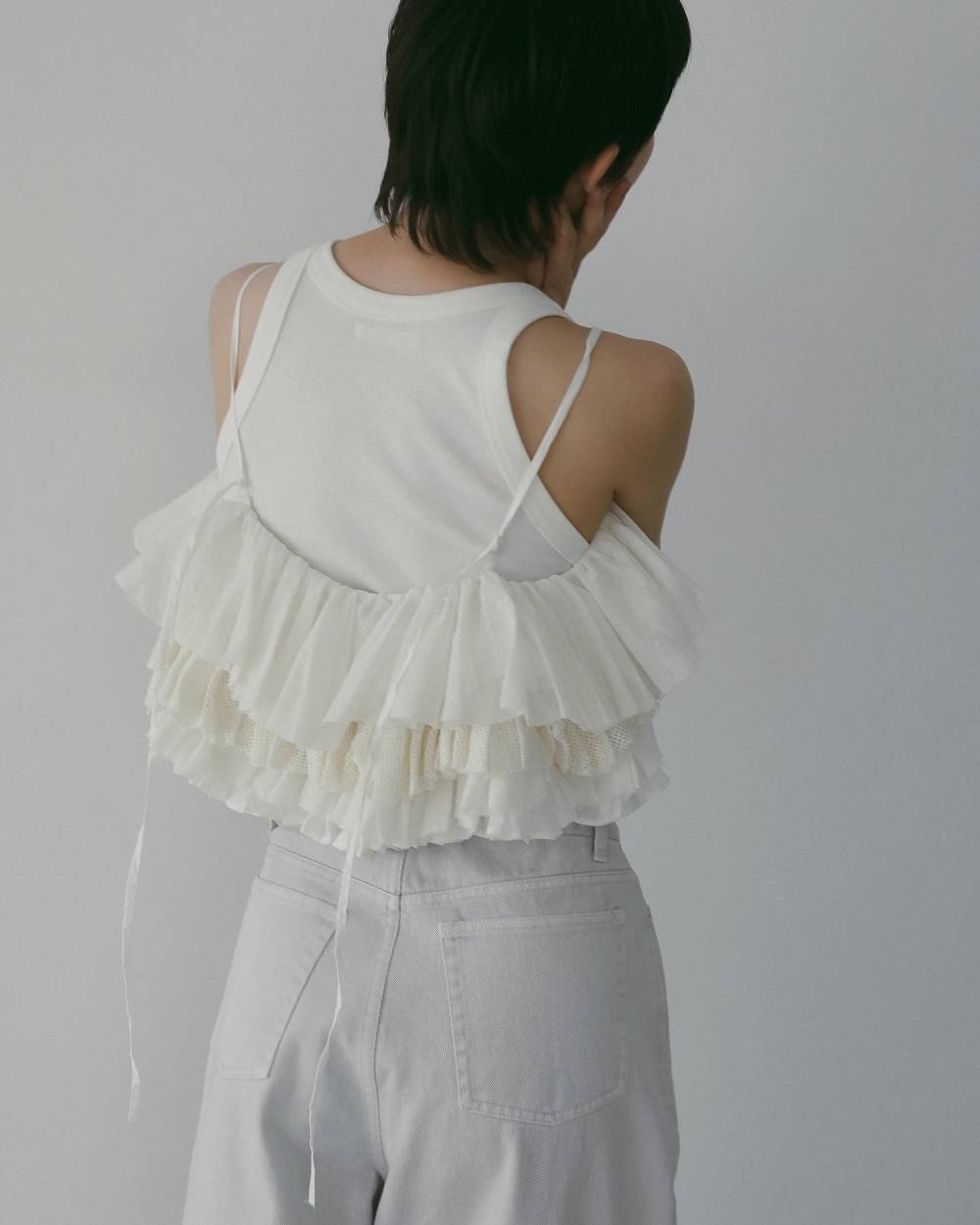 Americansleeve Short Tanktop Americansleeve Short Tanktop,アメリカンスリーブ ショート タンクトップ,62610632,トップス,タンクトップ,タンク,ノースリーブ,ショートタンク,ànuke,アンヌーク,lifes,ライフズ,26ss