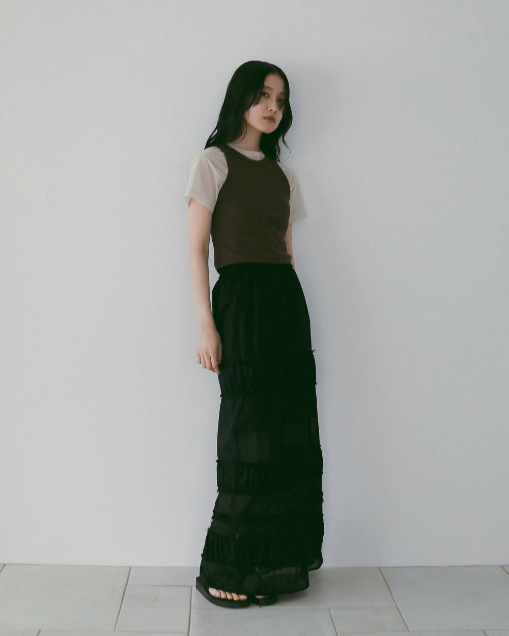 Sheer Tulle T-Shirts Sheer Tulle T-Shirts,シアー チュール Tシャツ,62610633,トップス,Tシャツ,半袖,カットソー,コンパクト,透け感,ànuke,アンヌーク,lifes,ライフズ,26ss