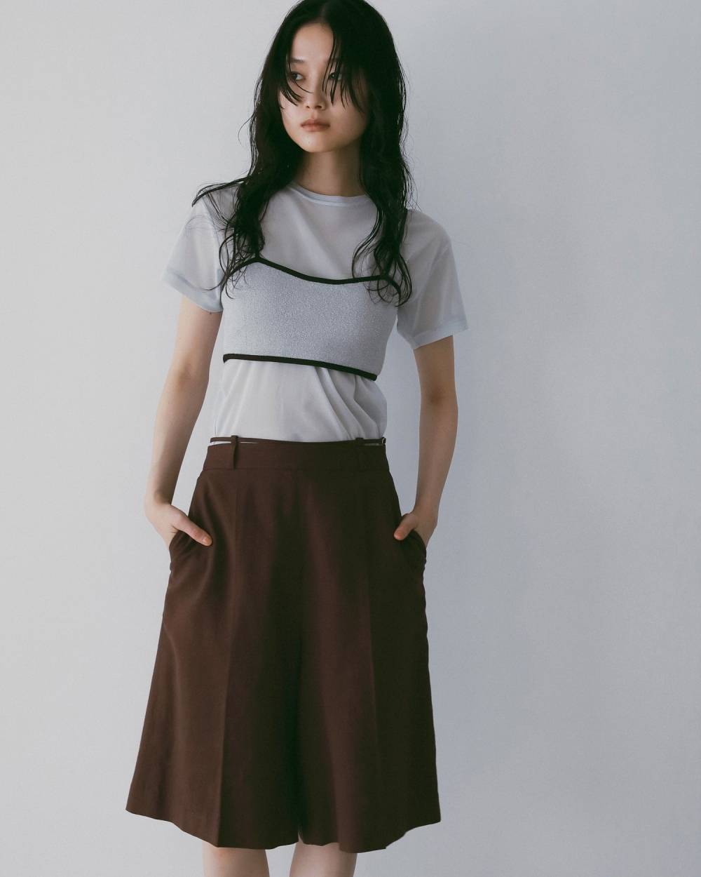 Sheer Tulle T-Shirts Sheer Tulle T-Shirts,シアー チュール Tシャツ,62610633,トップス,Tシャツ,半袖,カットソー,コンパクト,透け感,ànuke,アンヌーク,lifes,ライフズ,26ss