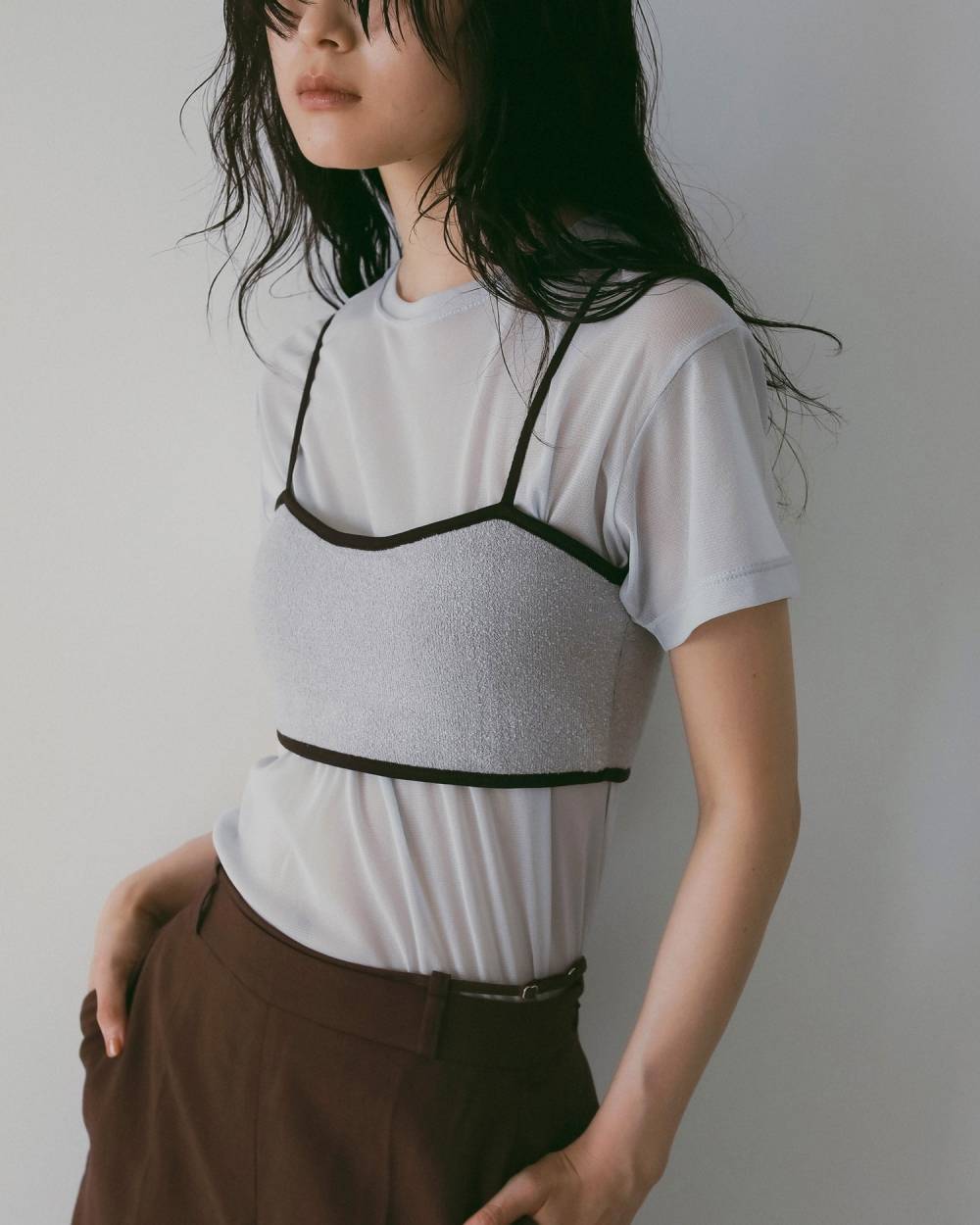 Sheer Tulle T-Shirts Sheer Tulle T-Shirts,シアー チュール Tシャツ,62610633,トップス,Tシャツ,半袖,カットソー,コンパクト,透け感,ànuke,アンヌーク,lifes,ライフズ,26ss