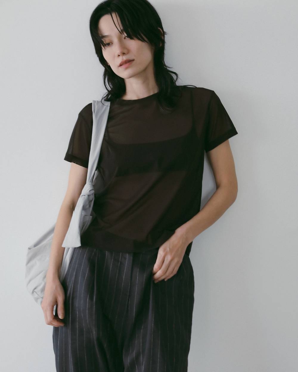 Sheer Tulle T-Shirts Sheer Tulle T-Shirts,シアー チュール Tシャツ,62610633,トップス,Tシャツ,半袖,カットソー,コンパクト,透け感,ànuke,アンヌーク,lifes,ライフズ,26ss