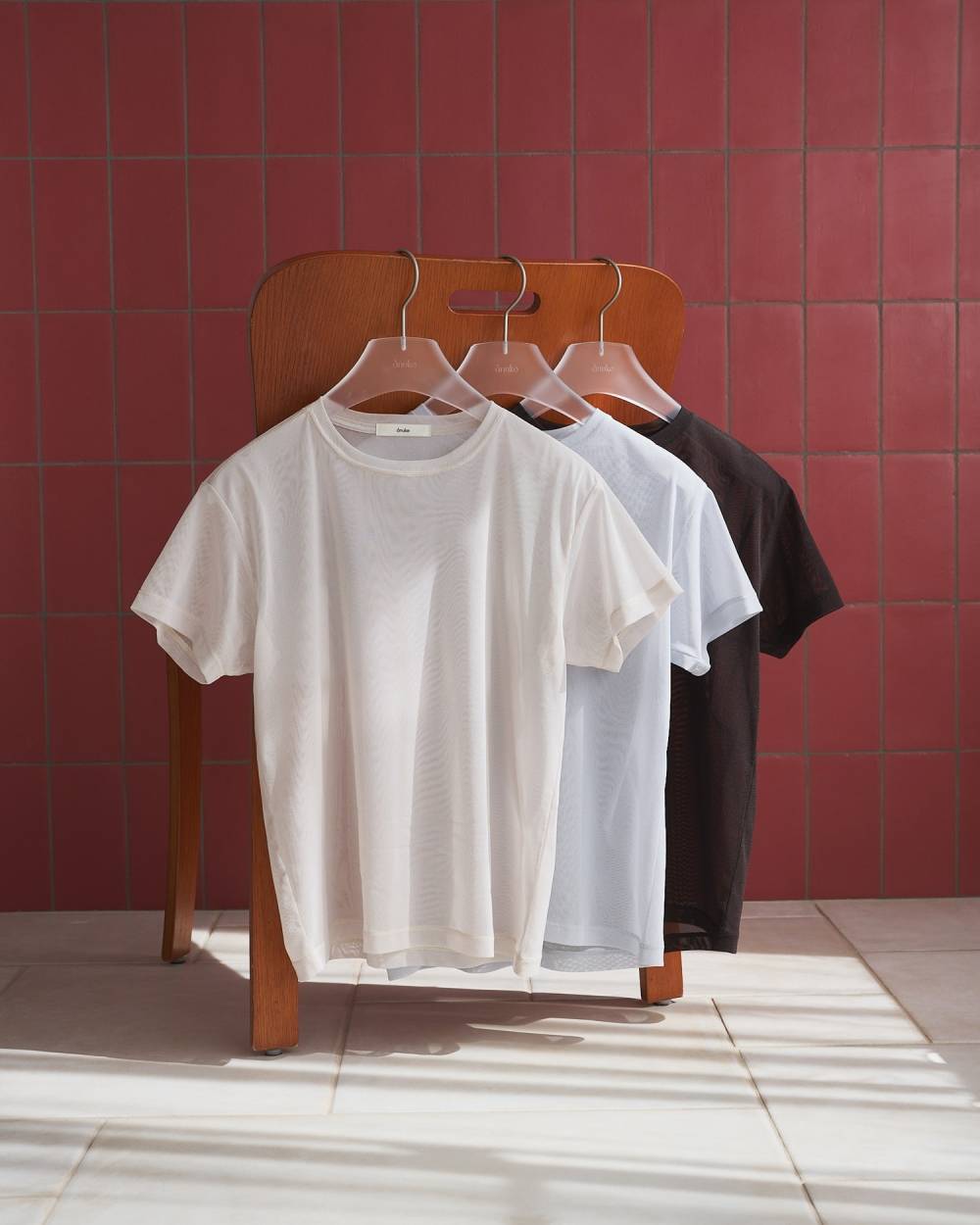 Sheer Tulle T-Shirts Sheer Tulle T-Shirts,シアー チュール Tシャツ,62610633,トップス,Tシャツ,半袖,カットソー,コンパクト,透け感,ànuke,アンヌーク,lifes,ライフズ,26ss