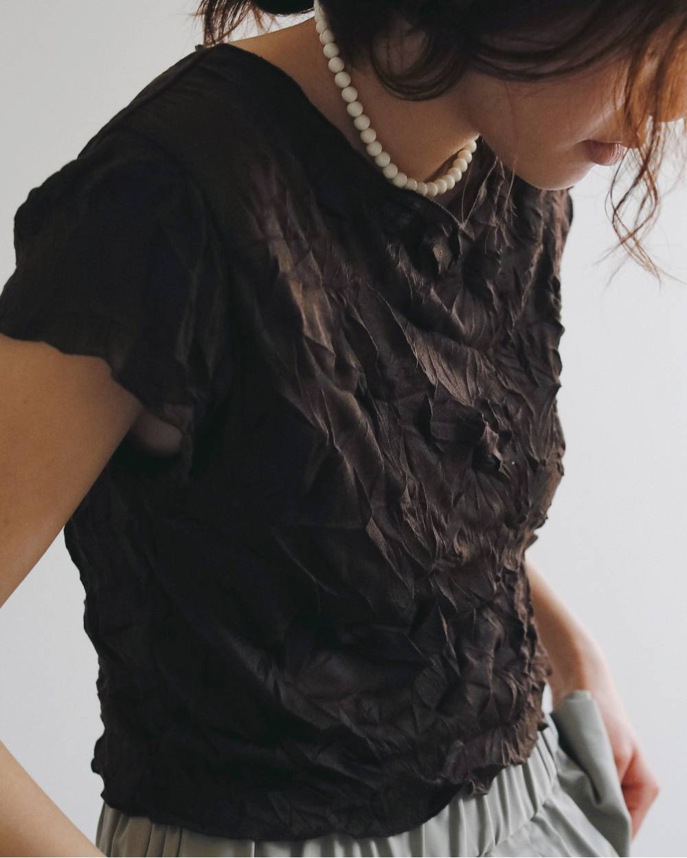 Mellow Short Tops Mellow Short Tops,メロウ ショート トップス,62610634,トップス,カットソー,コンパクト,Tシャツ,ànuke,アンヌーク,lifes,ライフズ,26ss,26fall,26aw