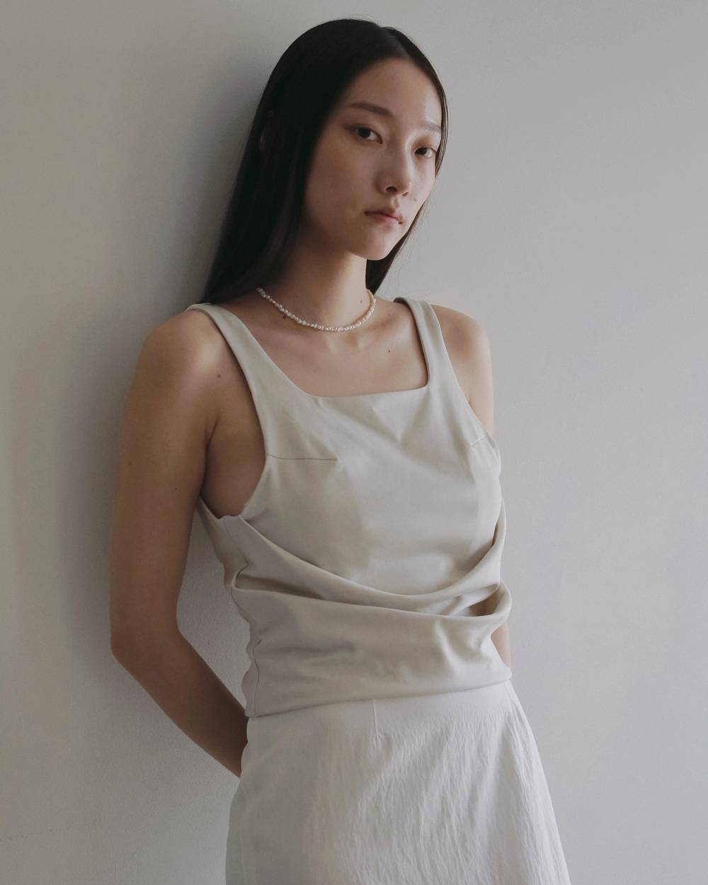 Drape Cut Tanktop Drape Cut Tanktop,ドレープカットタンクトップ,62610637,タンクトップ,タンク,トップス,ノースリーブ,ノースリ,ànuke,アンヌーク,lifes,ライフズ,26ss