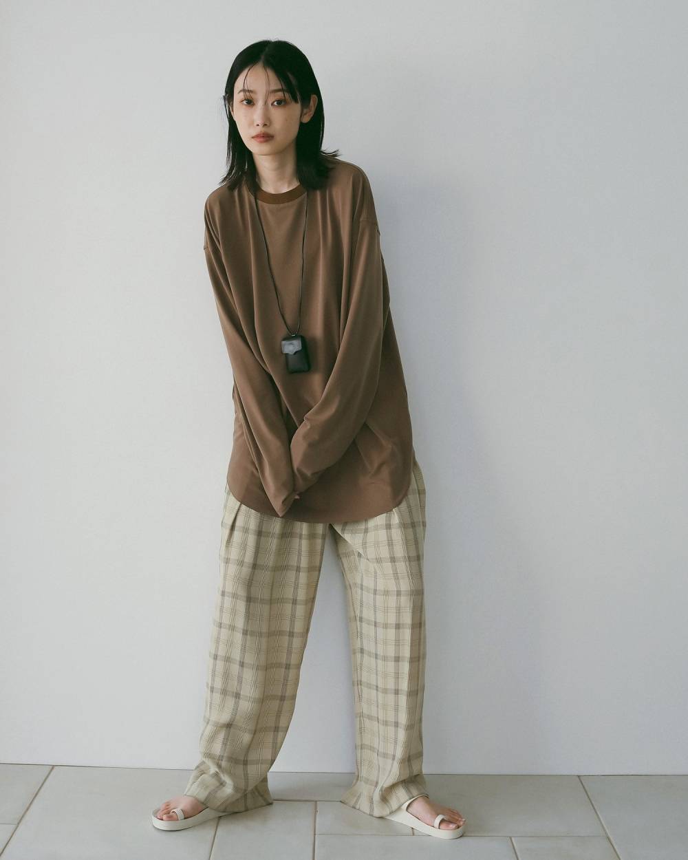 Check Daubletuck Pants Check Daubletuck Pants,チェック ダブルタック パンツ,62610702,ボトム,パンツ,ワイドパンツ,チェック柄,ànuke,アンヌーク,lifes,ライフズ,26ss