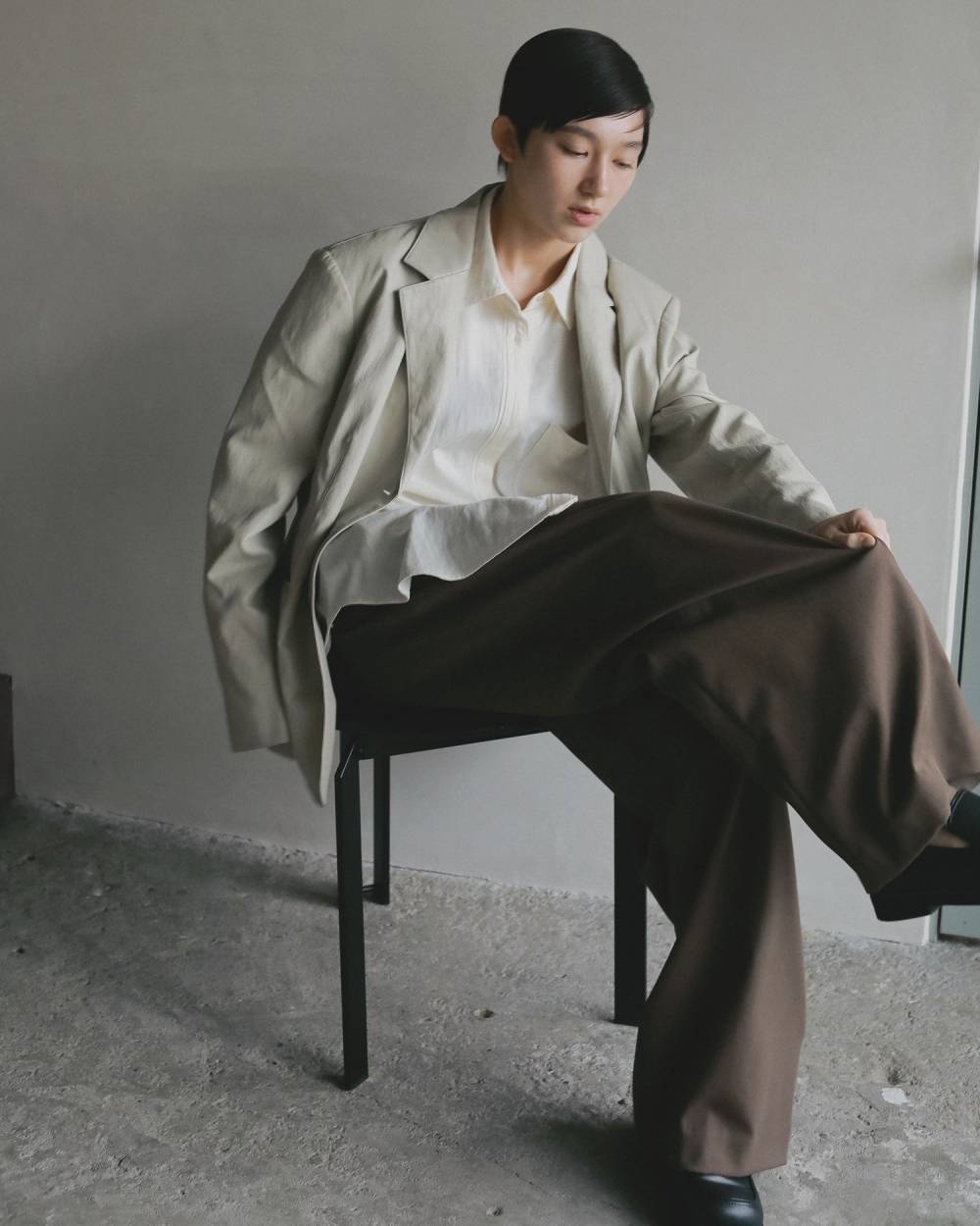 Doubletuck Wide Pants Doubletuck Wide Pants,ダブルタック ワイド パンツ,62610703,ボトム,パンツ,ワイドパンツ,ànuke,アンヌーク,lifes,ライフズ,26ss