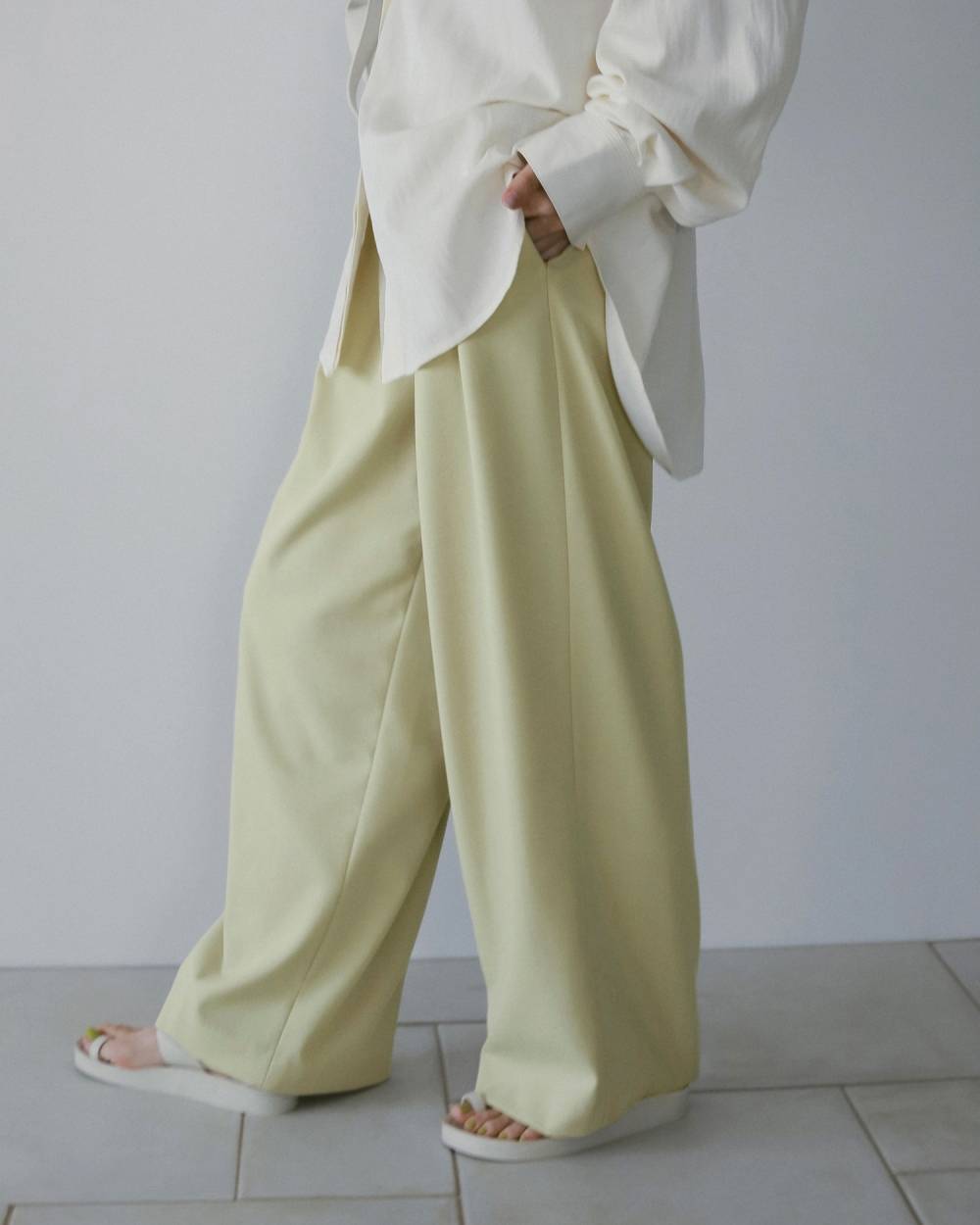 Doubletuck Wide Pants Doubletuck Wide Pants,ダブルタック ワイド パンツ,62610703,ボトム,パンツ,ワイドパンツ,ànuke,アンヌーク,lifes,ライフズ,26ss