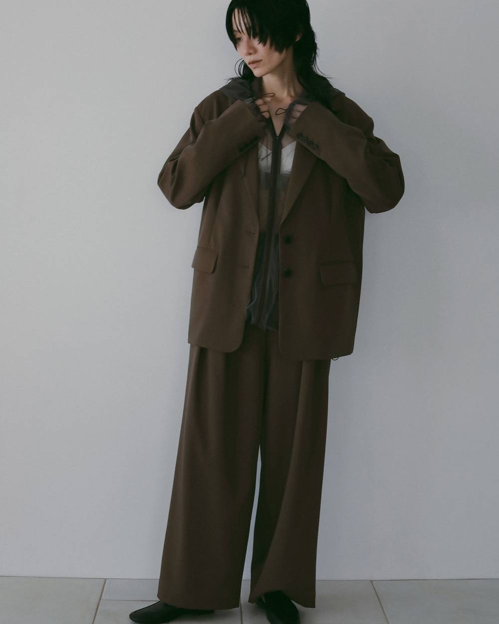 Doubletuck Wide Pants Doubletuck Wide Pants,ダブルタック ワイド パンツ,62610703,ボトム,パンツ,ワイドパンツ,ànuke,アンヌーク,lifes,ライフズ,26ss