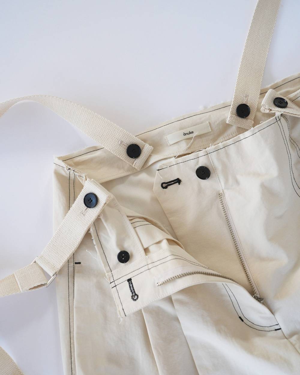 Suspenders Wide Pants Suspenders Wide Pants,サスペンダーズ ワイド パンツ,62610704,ボトム,パンツ,ワイドパンツ,オーバーオール,つなぎ,サスペンダー,ànuke,アンヌーク,lifes,ライフズ,26ss